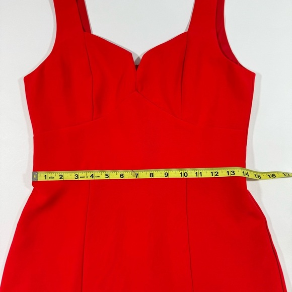 Adelyn Rae Red Mini Dress Ruffe Hem Party - Picture 5 of 7